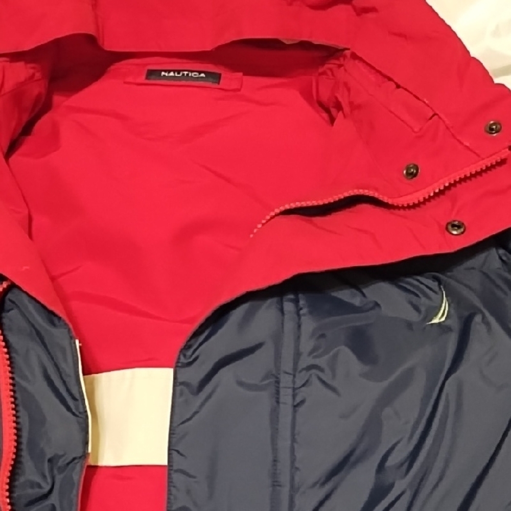 Nautica Reversible Puffer Down/Feather Coat Men's L - Picture 9 of 9